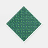 クリスマスツリーと金ゴールド星 スタンダードランチョンナプキン (角)