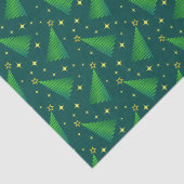 クリスマスツリーと金ゴールド星 薄葉紙 (詳細)