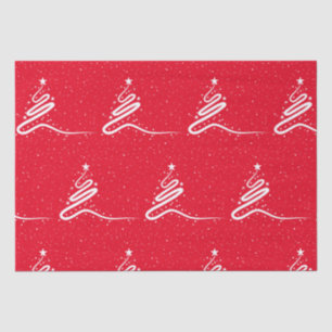 クリスマスツリーと降雪 薄葉紙