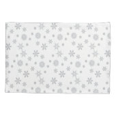 クリスマスツリーと雪だるまのかわいい枕カバー 枕カバー (裏面)