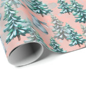 クリスマスツリーと雪だるまのラッピングペーパー ラッピングペーパー (ロールコーナー)