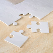 クリスマスツリーと雪のベルネーゼ山犬 ジグソーパズル (側面)