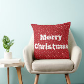 クリスマスツリーと雪の結晶のスローピロー クッション (椅子)