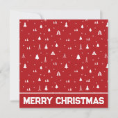 クリスマスツリーと雪の結晶 クリスマスカード (正面)