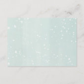 クリスマスツリーと雪の絵本　ベビーシャワーのお知らせ エンクロージャーカード (裏面)