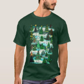 クリスマスツリーと雪兎 Tシャツ (正面)