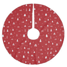 クリスマスツリーと雪片ツリースカート