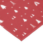 クリスマスツリーと雪片テーブルクロス テーブルクロス (アングル)