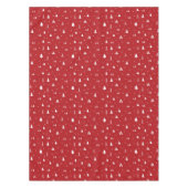 クリスマスツリーと雪片テーブルクロス テーブルクロス (正面)