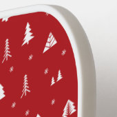 クリスマスツリーと雪片ピックボールパドル ピックルボールラケット (左詳細)