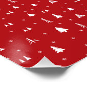 クリスマスツリーと雪片ポスター ポスター (コーナー)