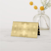 クリスマスツリーと雪片金ゴールドID863 プレイスカード (裏面)