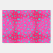 クリスマスツリーと雪 ラッピングペーパーシート (正面2)