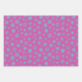 クリスマスツリーと雪 ラッピングペーパーシート (正面)