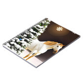 クリスマスツリーと馬を持つノート ノートブック (左側)