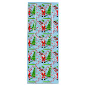 クリスマスツリーによるサンタゴルフ ワインギフトバッグ (正面)