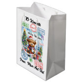 クリスマスツリーによるハイランドカウサイプスバイクリスマスツリー ミディアムペーパーバッグ (裏面アングル)