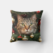 クリスマスツリーに登場するタビー猫 クッション (裏面)