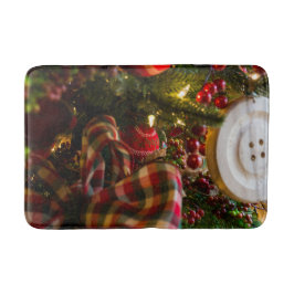 クリスマスツリーに バスマット