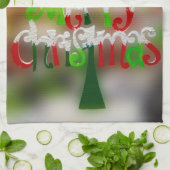 クリスマスツリーのご要望 キッチンタオル (折り畳み)