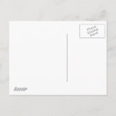 クリスマスツリーのそばに座っている犬 シーズンポストカード (裏面)