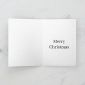クリスマスツリーのそばのシェルティー カード (内部)