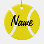 クリスマスツリーのためのテニス・ボールのオーナメント セラミックオーナメント (裏面)