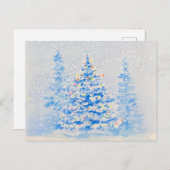 クリスマスツリーのはがき ポストカード (正面/裏面)