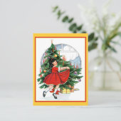 クリスマスツリーのまわりで踊ること シーズンポストカード (スタンド正面)