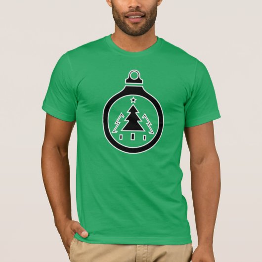 クリスマスツリーのアイコンシャツ Tシャツ (正面)