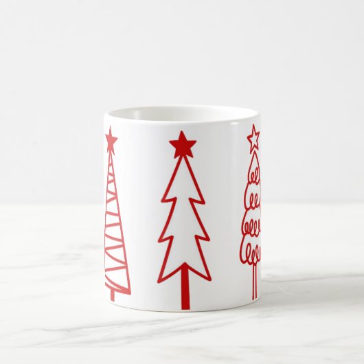 クリスマスツリーのアイコン入りコーヒーマグ コーヒーマグカップ (中央)