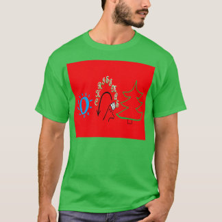 クリスマスツリーのアメリカ手話 Tシャツ
