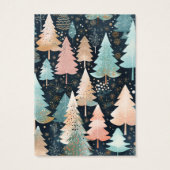 クリスマスツリーのイヤリング表示カード (裏面)