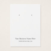 クリスマスツリーのイヤリング表示カード (正面)