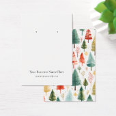 クリスマスツリーのイヤリング表示カード (デスク)