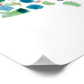 クリスマスツリーのイラスト 北欧スタイルのプリント ポスター (角)