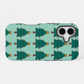 クリスマスツリーのイラスト iPhone 16ケース (裏面横)