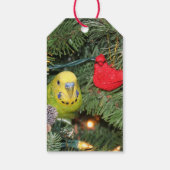クリスマスツリーのインコ ギフトタグ (裏面)