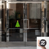 クリスマスツリーのウィンドウの固定 ウィンドウサイン (オフィスドア)