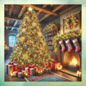 クリスマスツリーのウィンドウの固定 ウィンドウサイン (シート3)