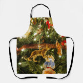 クリスマスツリーのエプロンを見上げる エプロン (正面)