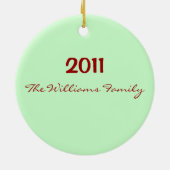 クリスマスツリーのオーナメントの単語 セラミックオーナメント (裏面)