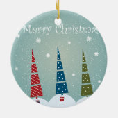 クリスマスツリーのオーナメントカスタマイズ-受信者用 セラミックオーナメント (裏面)