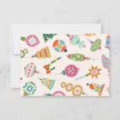 クリスマスツリーのオーナメント飾り 出欠カード (裏面)