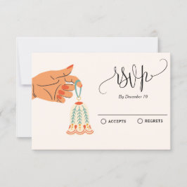 クリスマスツリーのオーナメント飾り 出欠カード