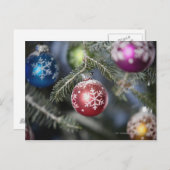 クリスマスツリーのオーナメント シーズンポストカード (正面/裏面)