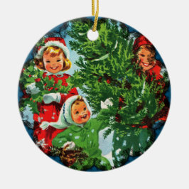 クリスマスツリーのオーナメント セラミックオーナメント