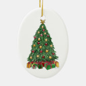 クリスマスツリーのオーナメント セラミックオーナメント (裏面)