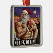 クリスマスツリーのオーナメント-ボディービルをやることのための… メタルオーナメント (右)