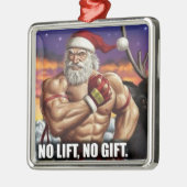 クリスマスツリーのオーナメント-ボディービルをやることのための… メタルオーナメント (左)